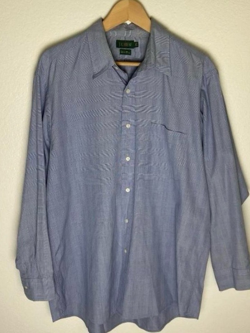 J. Crew Men's Light Blue Button-Down Shirt